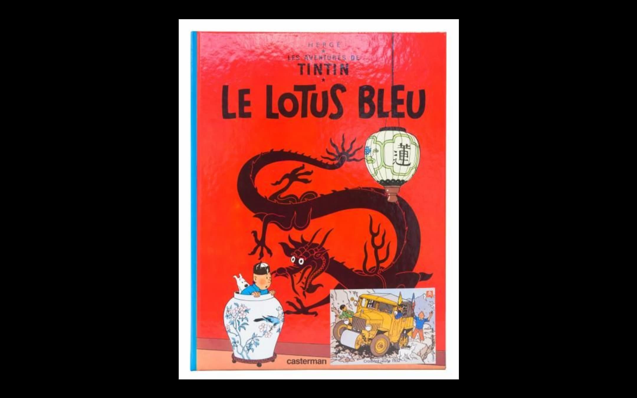 estimation bande dessinée Tintin Le Lotus Bleu de Herge