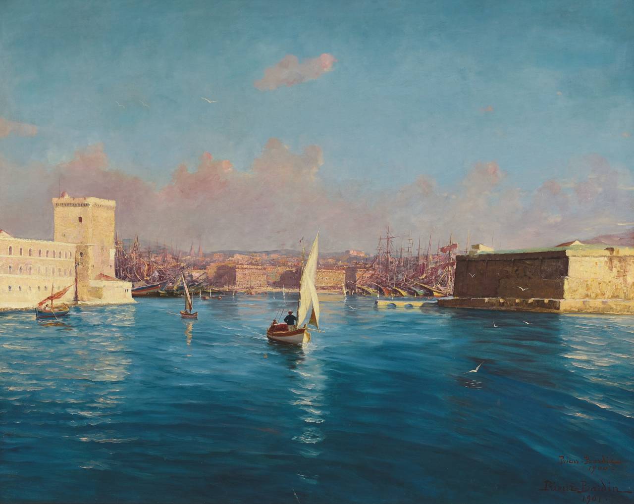 peinture port de Marseille